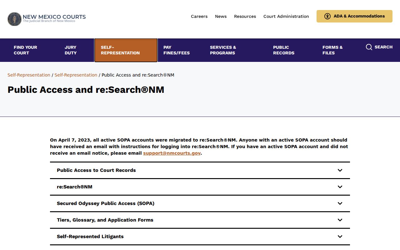 Chaves County criminal court access through Case Lookup and re SearchNM
