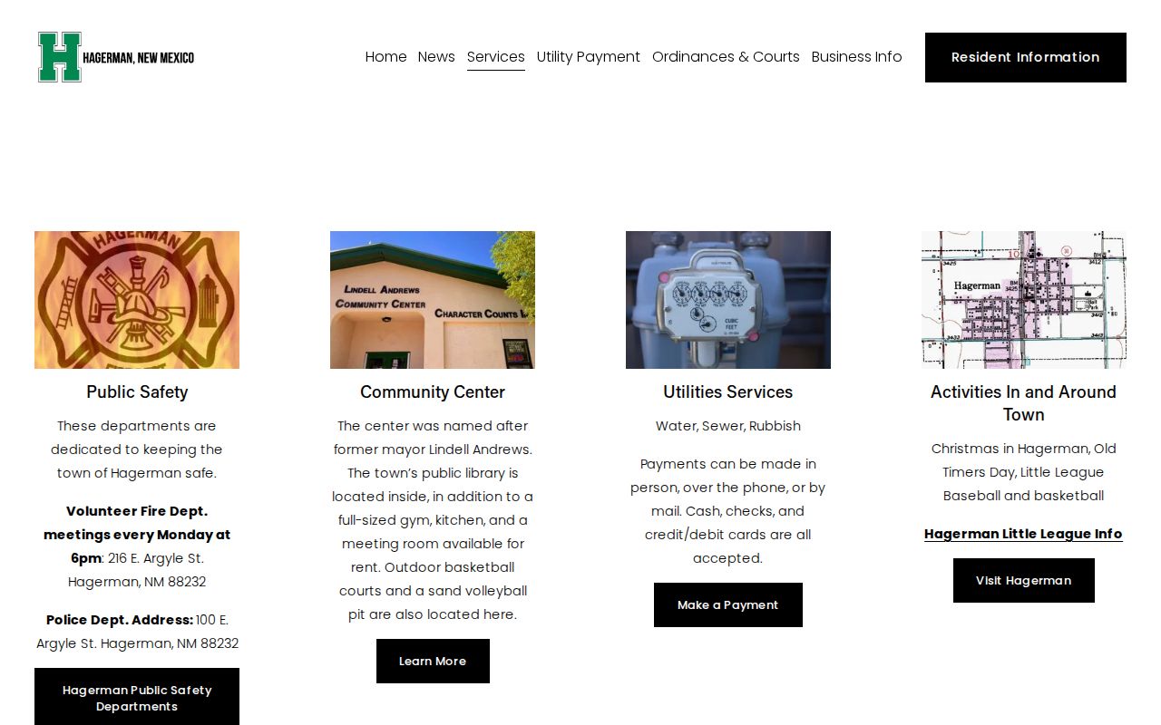 Hagerman criminal history police services information